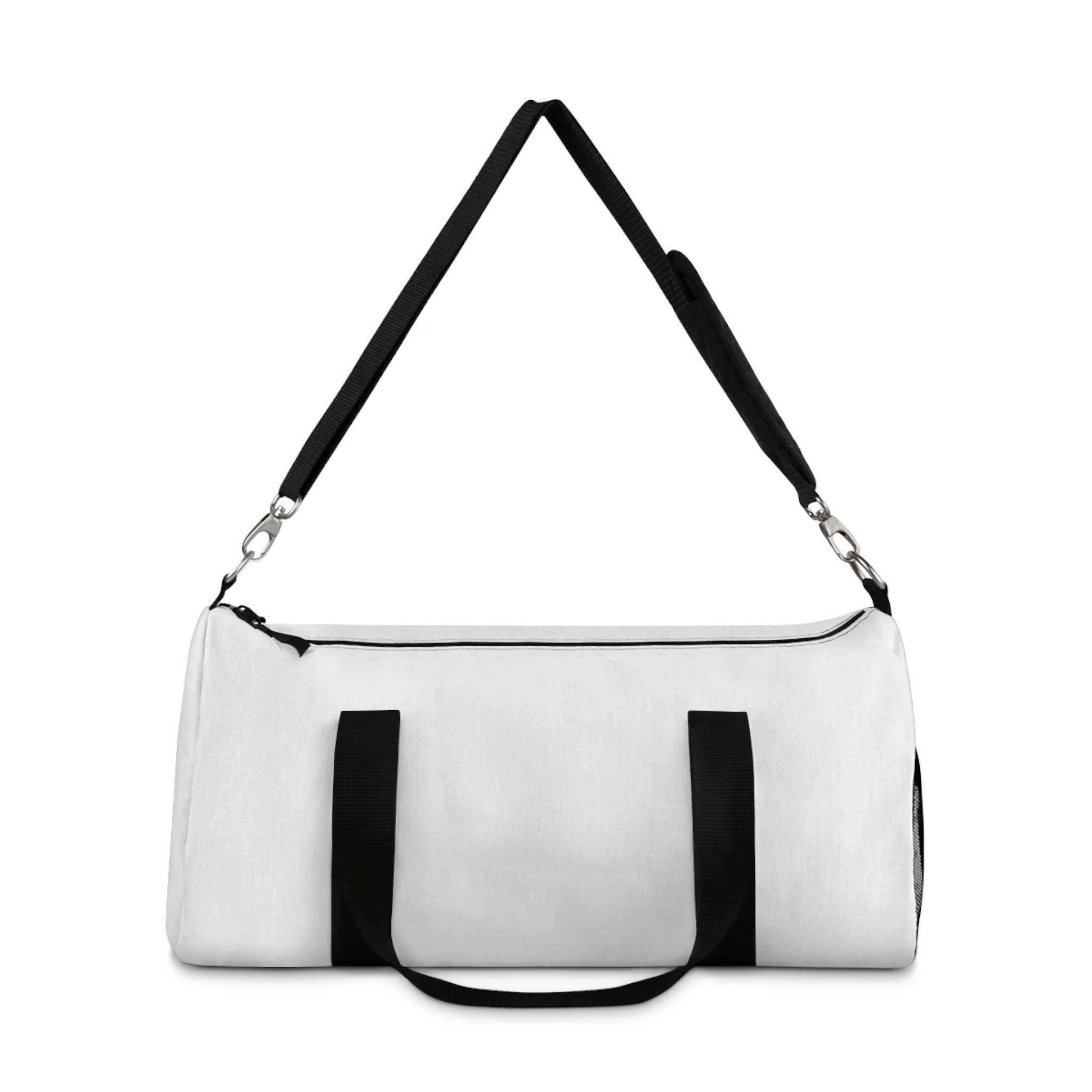 Classic White Duffel Bag — Spacious Travel & Gym Holdall